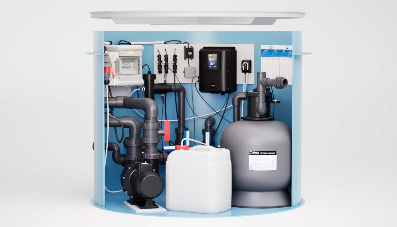 Albixon Technikschacht Comfort plus für PP Pools