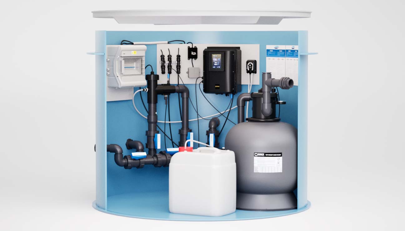 Albixon Technikschacht Economic für PP Pools