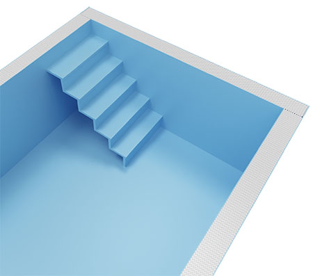 X-AIR Treppe für Albixon Fertigpool