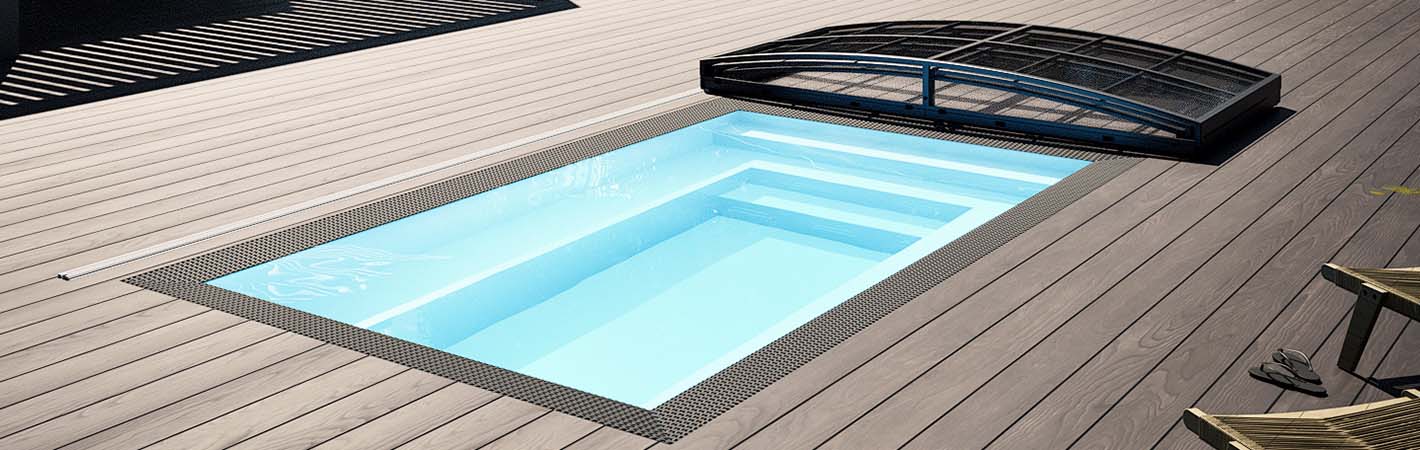 PP Pool Komplettset MINI QBIG von Albixon 2,25x2,5m – Elegantes Rechteckbecken