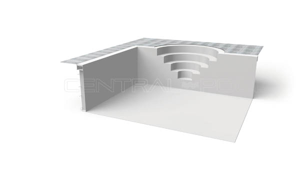 Centralpool Treppenalage Ecktreppe über Ecke