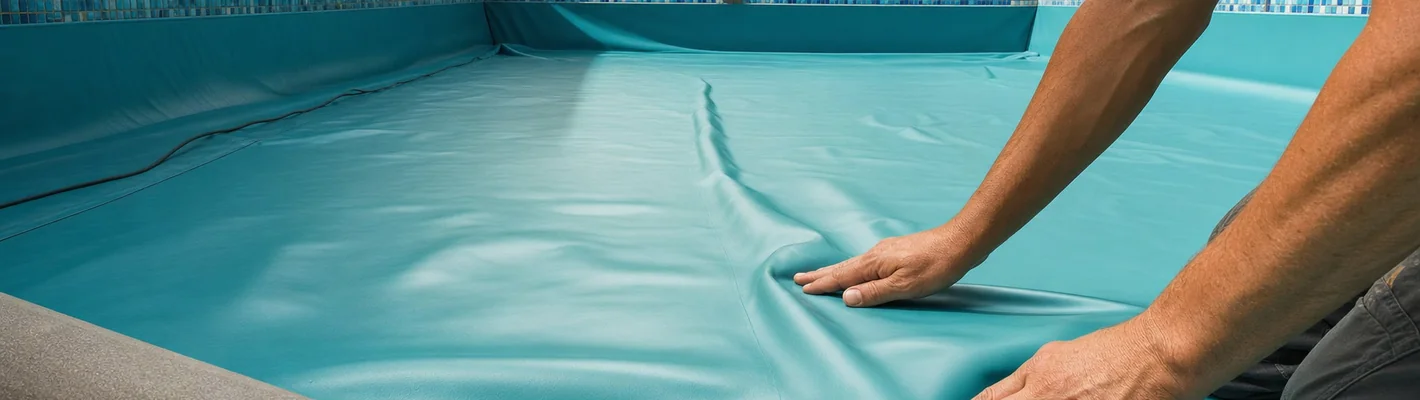 Sanierung eines gefliesten Schwimmbeckens mit neuer Folienauskleidung