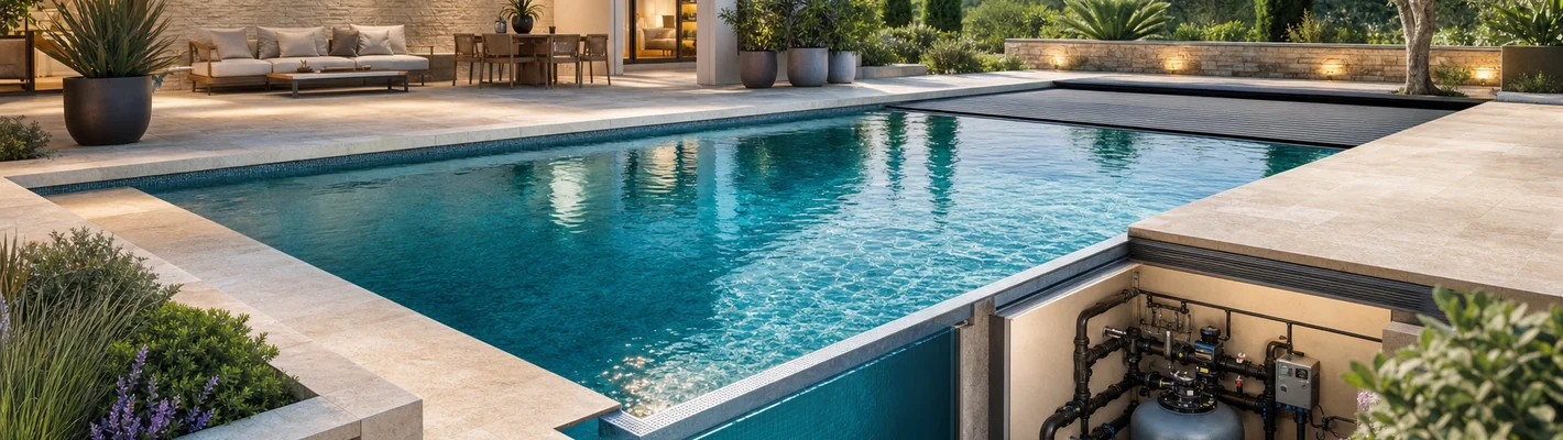 FKB Infoportal, alles rund um Schwimmbadbau, Wasseraufbereitung, Folie, Abdeckungen und Pooltechnik