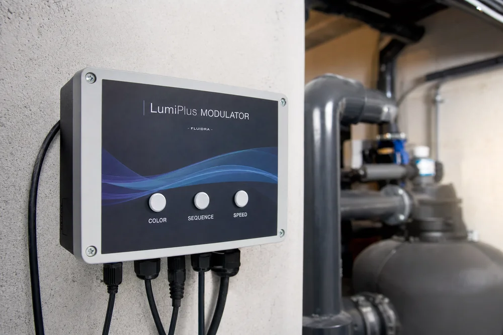 LumiPlus Modulator mit Tasten fuer Farbe, Sequenz und Geschwindigkeit