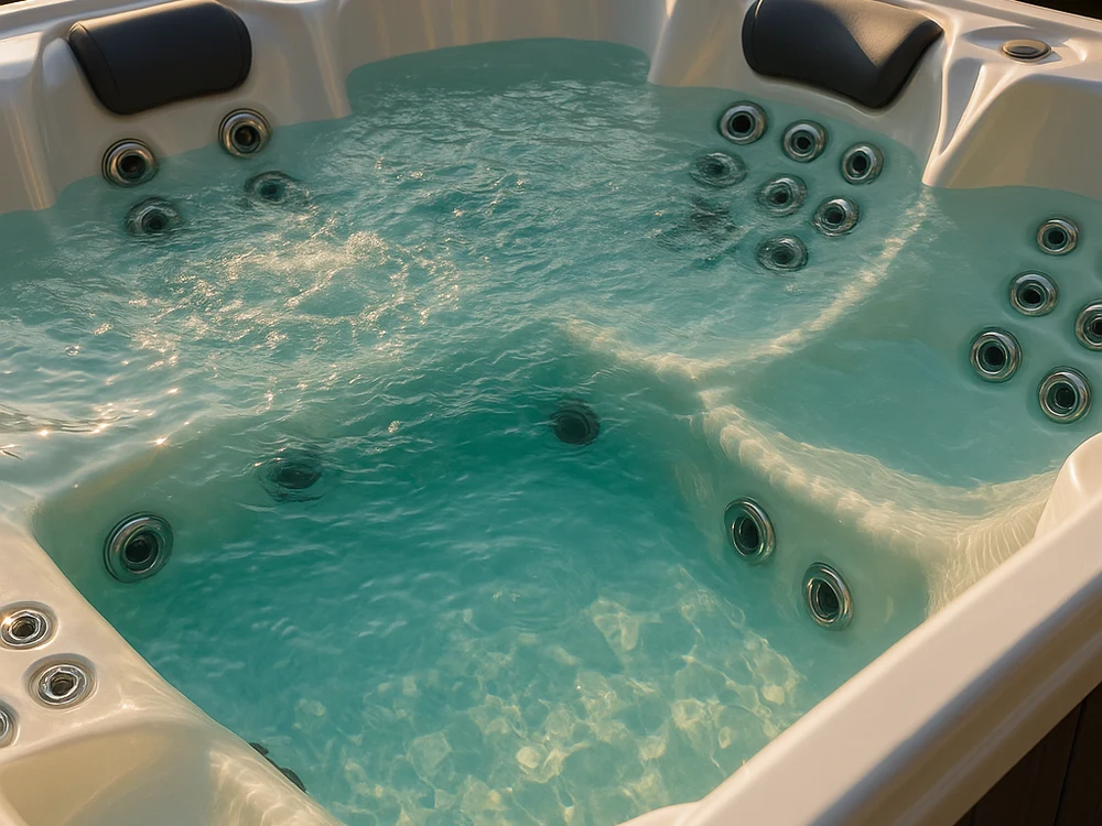 Whirlpool-Innenraum mit Massaged&uuml;sen