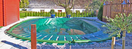Maßgefertigter Wintersack als Winterabdeckung für das Schwimmbecken