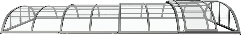 flache Poolüberdachung ALUNA Atlanta