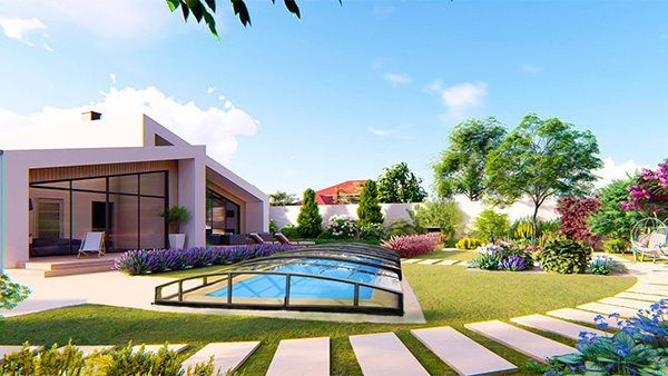 Poolüberdachung Aluna® Eco Poolüberdachung Aluna® Eco