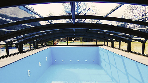 Schwimmbadüberdachung Aluna® Eco Schwimmbadüberdachung Aluna® Eco