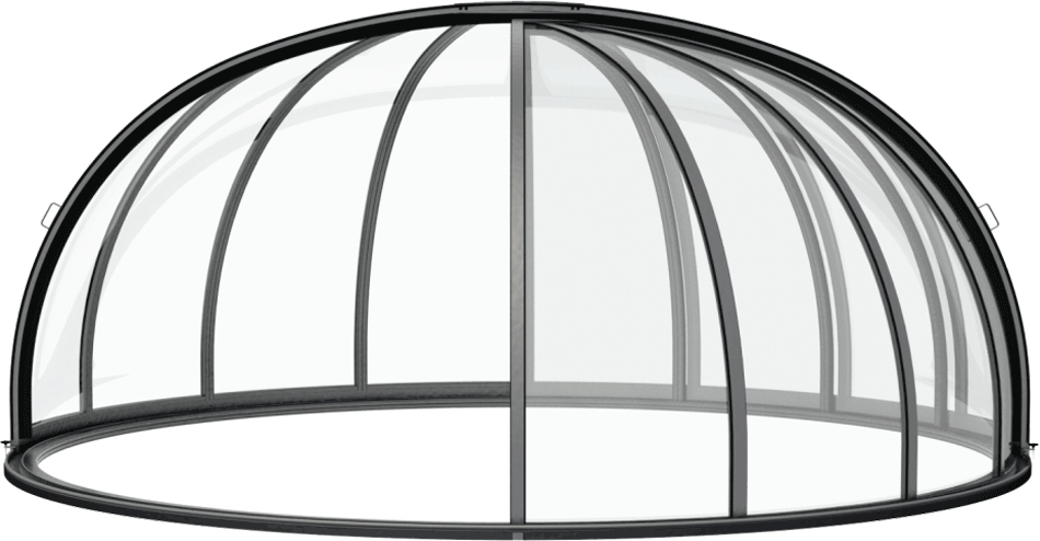 Runde Poolüberdachung ALUNA UFO