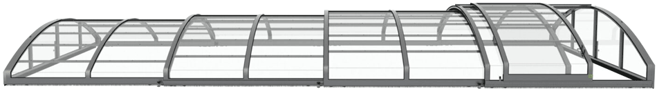 Schwimmbadüberdachung Aluna® Variant Light R1