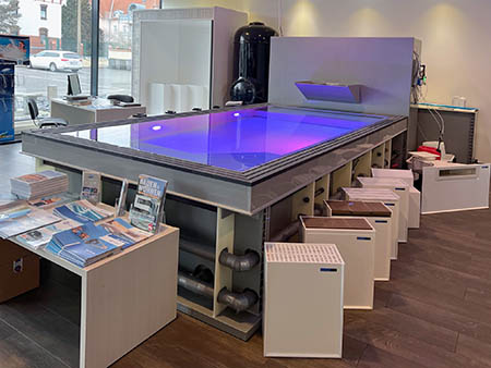 Showroom Poolausstellung bei Dresden