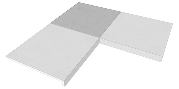 Exclusive Sizes L-Profil – Ecke 60 x 60 cm