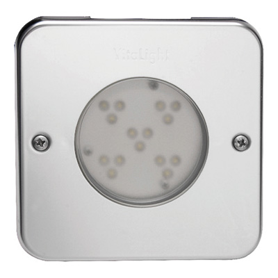 VitaLight 24 V Power LED Einsatz UWS quadratisch Edelstahl V4A