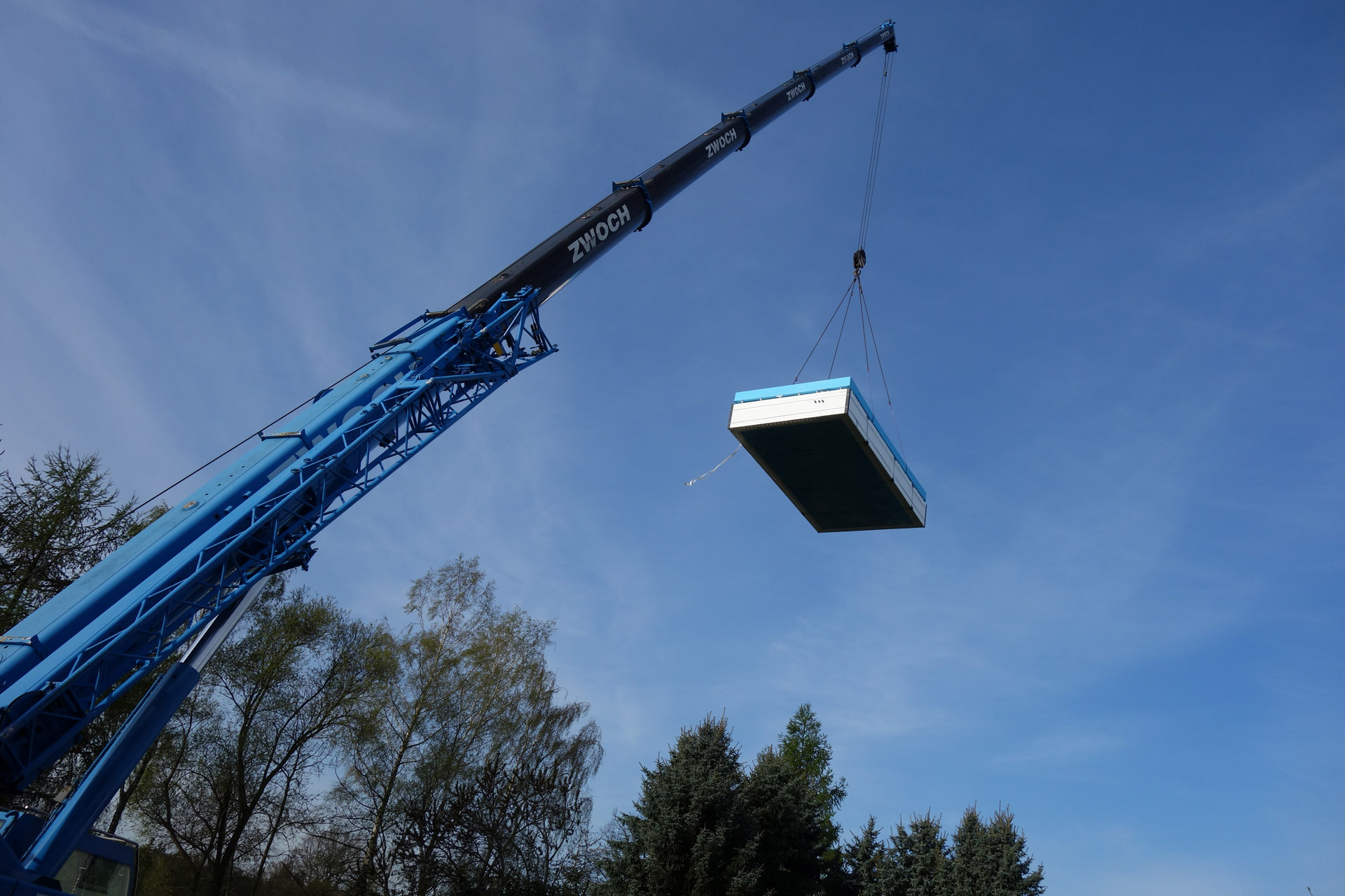 PP-Pool Schwertransport: Anschlagen der Hebegurte