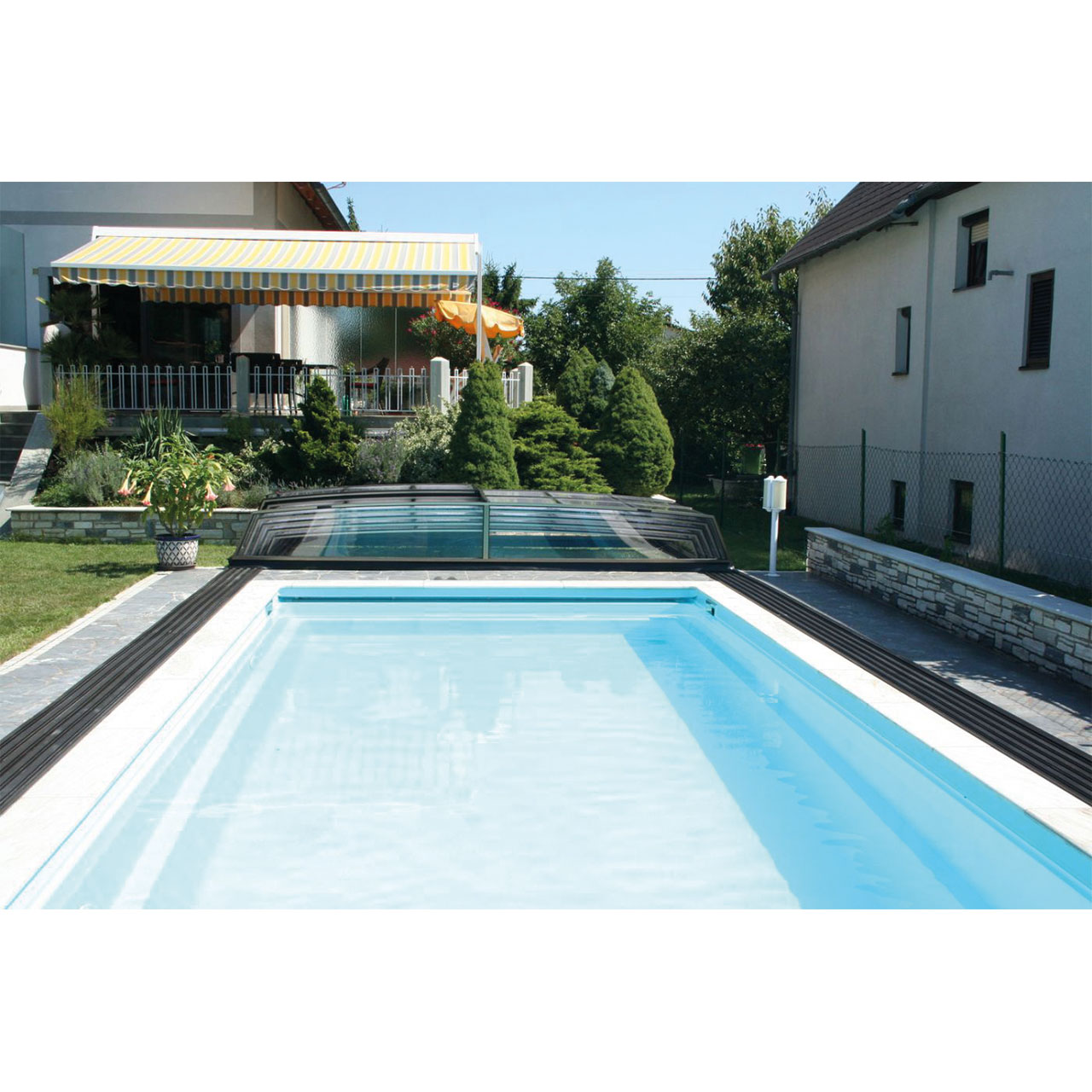 Poolüberdachung Linie