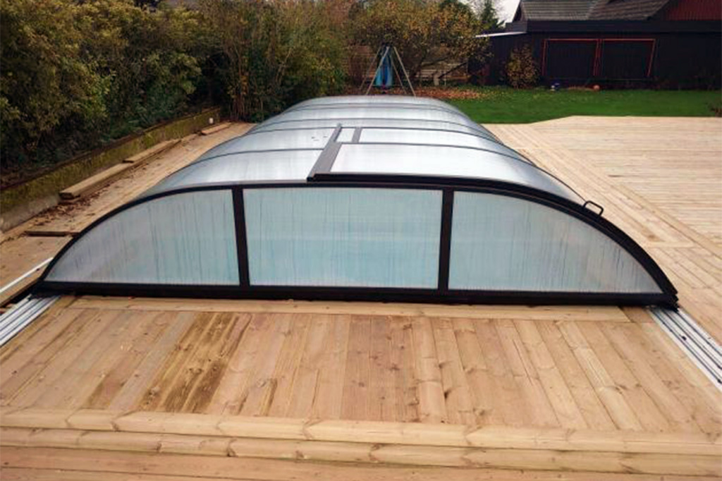 Poolüberdachung Aluna® Wave Pro