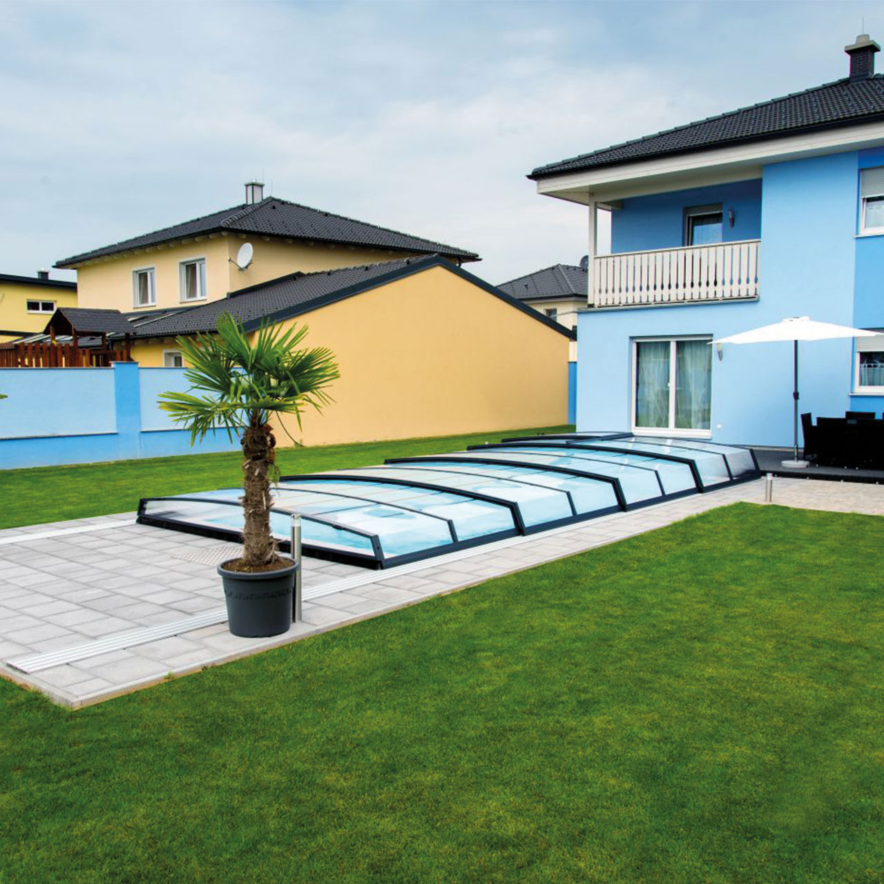 Poolüberdachung Linie