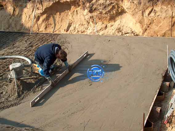 Abziehen der Bodenplatte