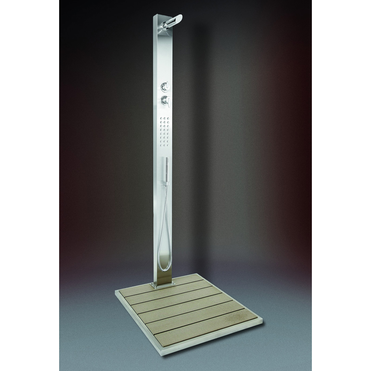 Schwimmbadbrause / Duscheinheit Malta mit sep. Brause aus Edelst