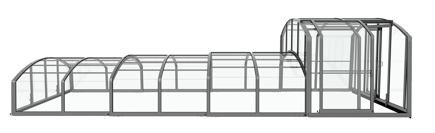 Schwimmbadüberdachung  Aluna® Duo III