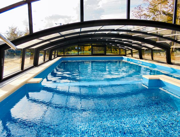 Schwimmbadüberdachung  Aluna® Duo III