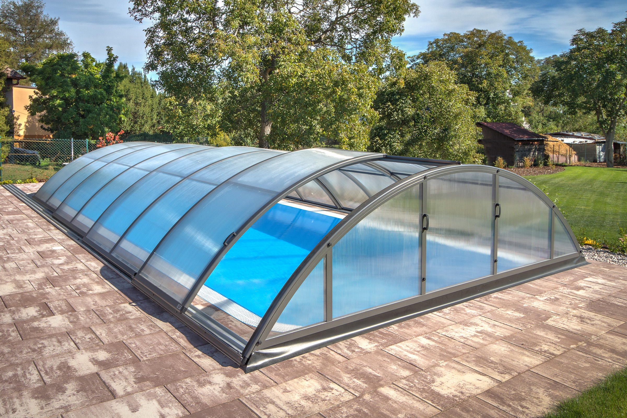 Poolüberdachung Albixon Klasik B