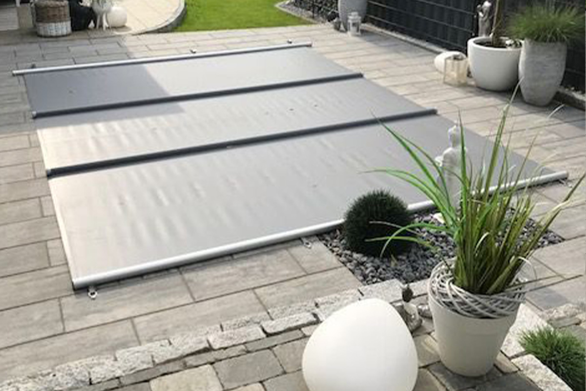 Liderpool Poolabdeckung Tube als kindersichere Sicherheitsabdeckung für Pools