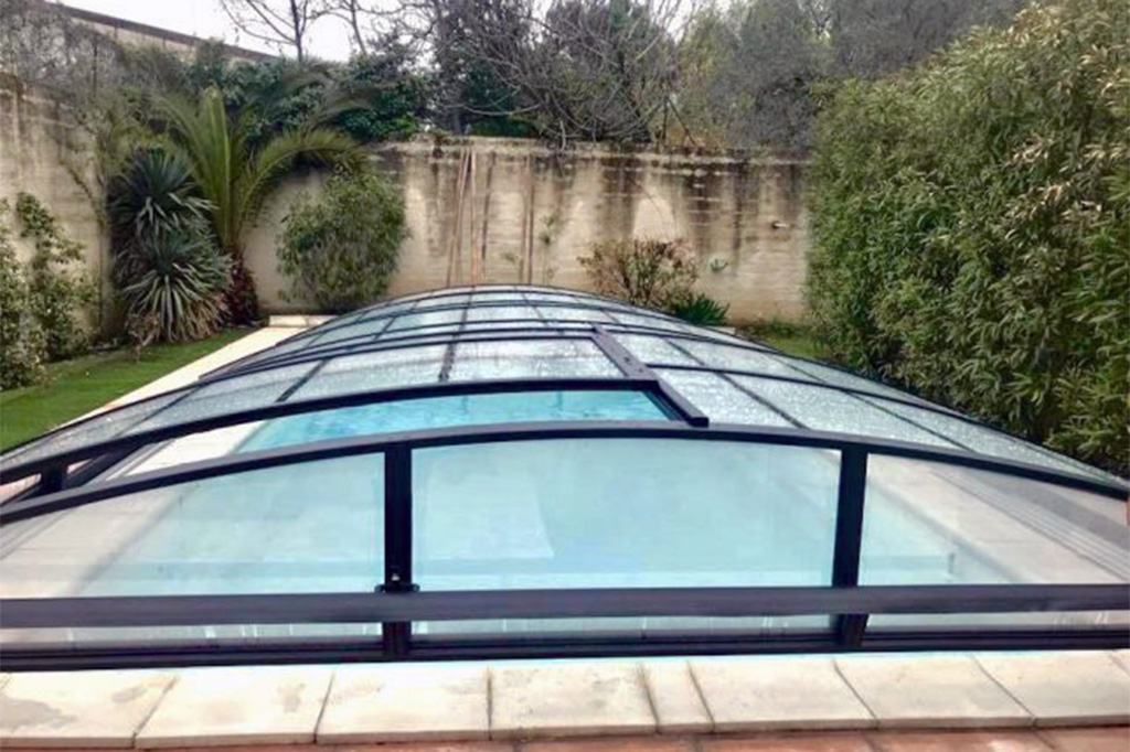 Flache Poolhalle Aluna® Variant Light