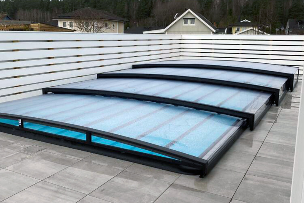 Flache Poolhalle Aluna® Exclusive Line R1