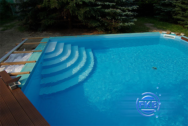 Schimmbadauskleidung Freiform