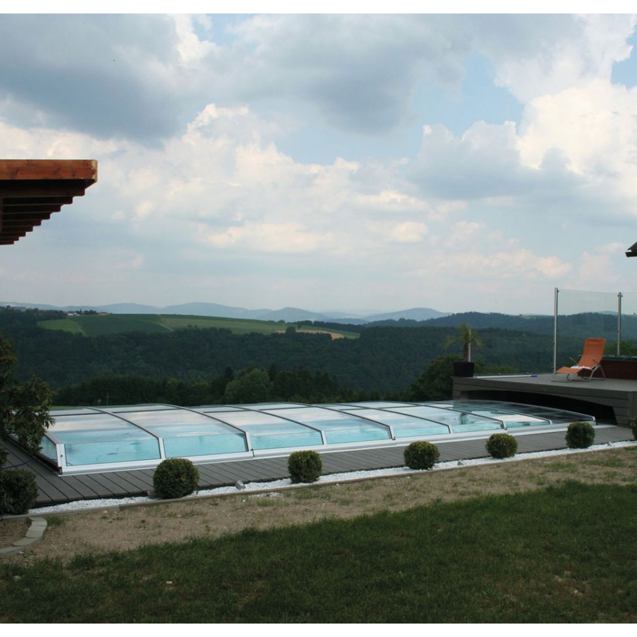 Poolüberdachung Linie