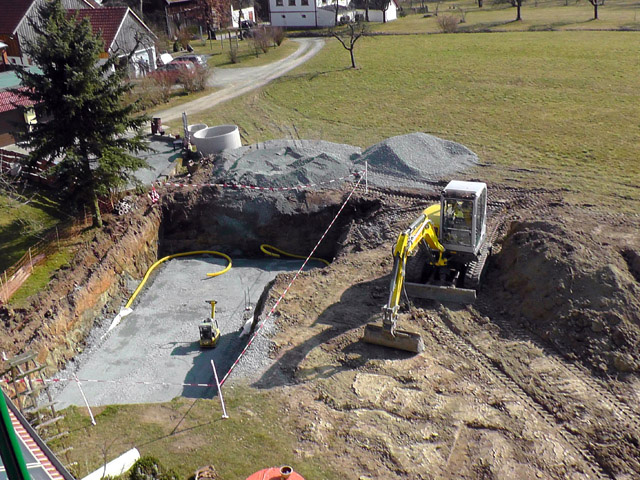 Sauberkeitsschicht für Bodenplatte