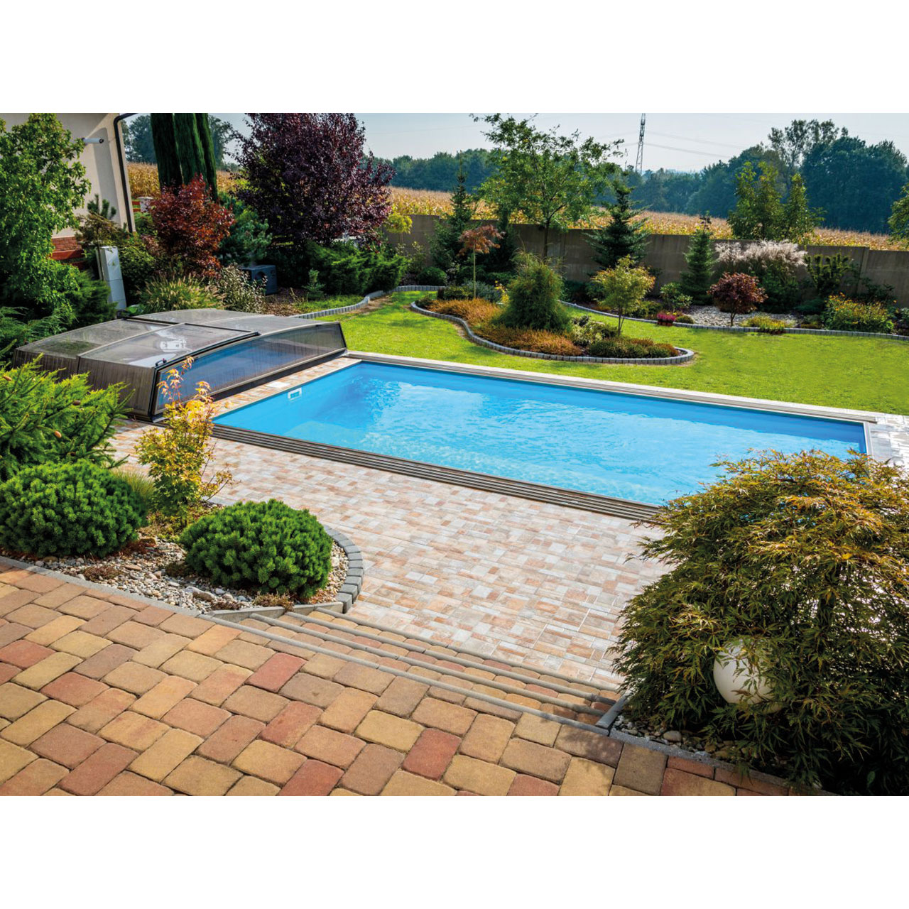 Poolüberdachung Linie