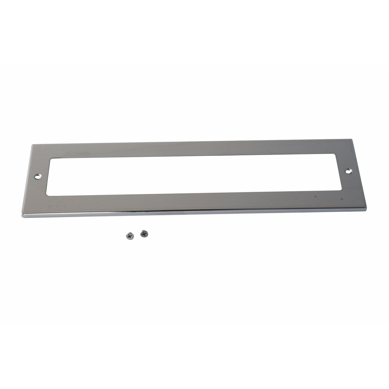 Edelstahl-Abdeckblende für Behncke Skimmer B500 SLIM mit zwei Befestigungsschrauben