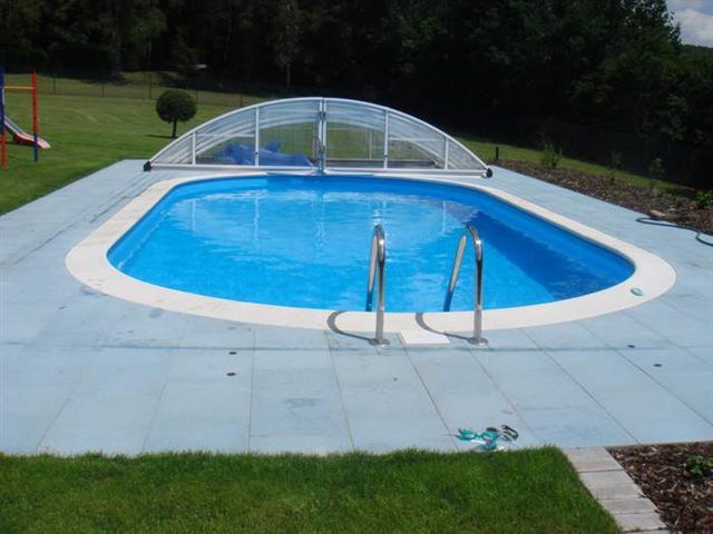 Poolleiter Überdachung