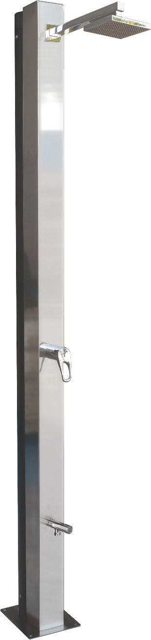 Solardusche Poseidon 30l mit V2A-Sichtteil