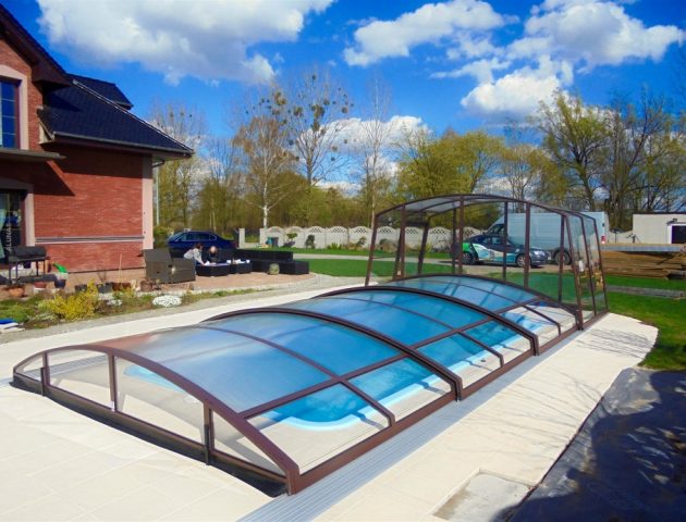 Schwimmbadüberdachung  Aluna® Duo III