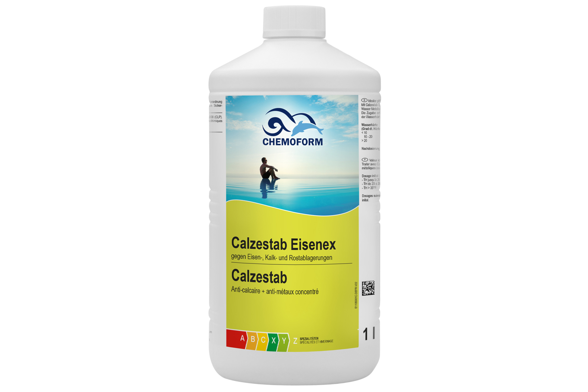 Chemoform Calzestab-Eisenex, 1-Liter-Flasche, zur Entfernung von Eisen, Kalk und Rostablagerungen im Pool