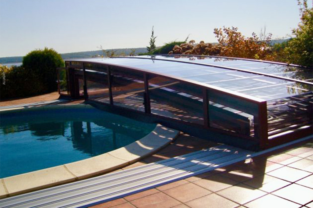 Flache Poolhalle Aluna® Neo Light R1