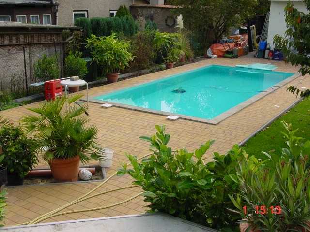 Schwimmbadauskleidung Türkis