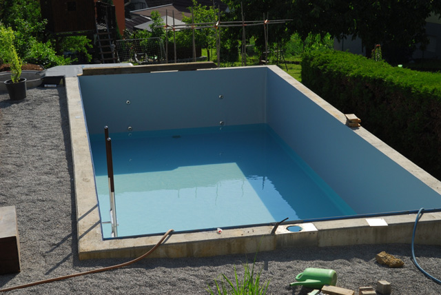 Schwimmbad mit Folienauskleidung