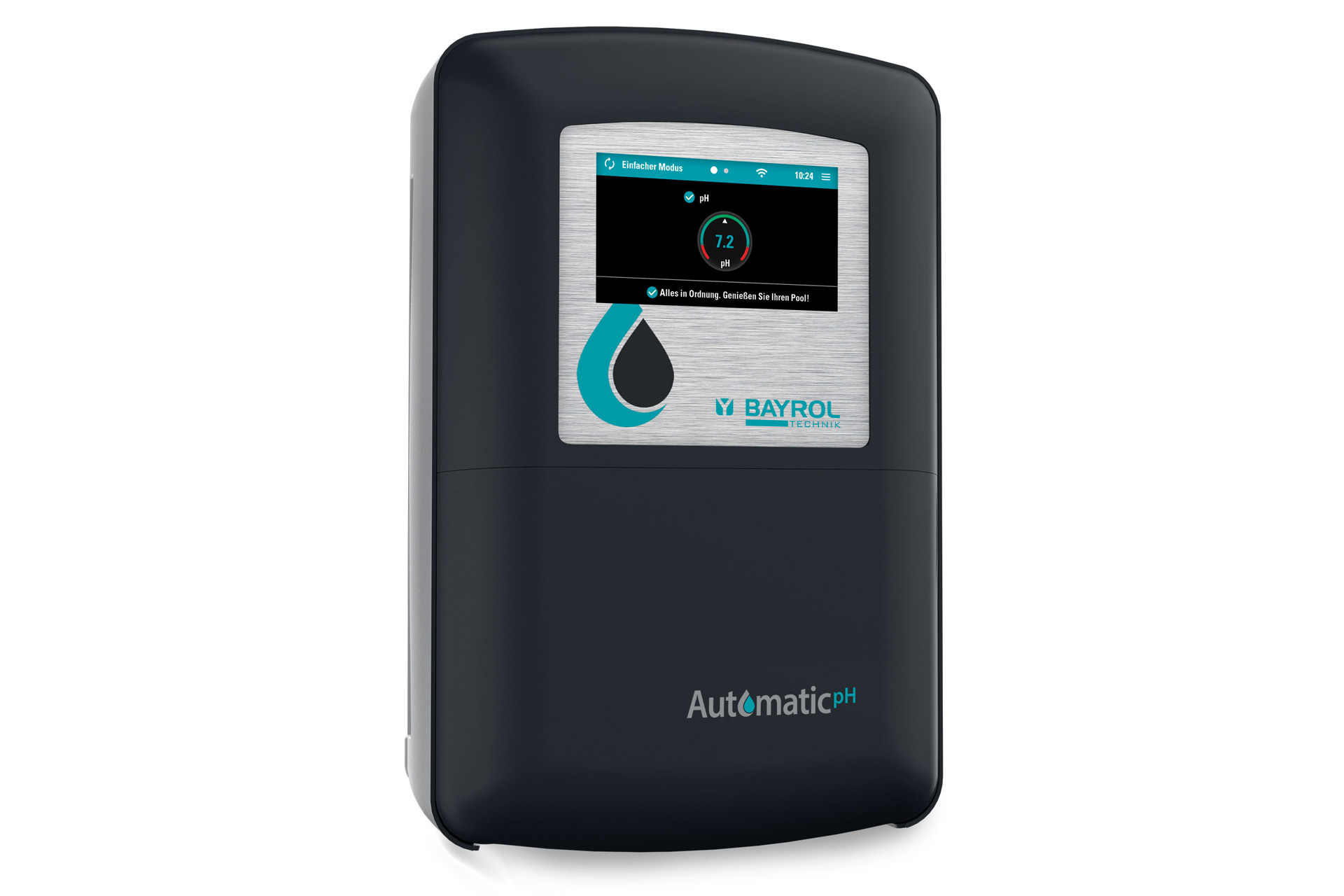 Bayrol Automatic pH Dosieranlage zur pH-Wert-Regelung, Ansicht mit Display
