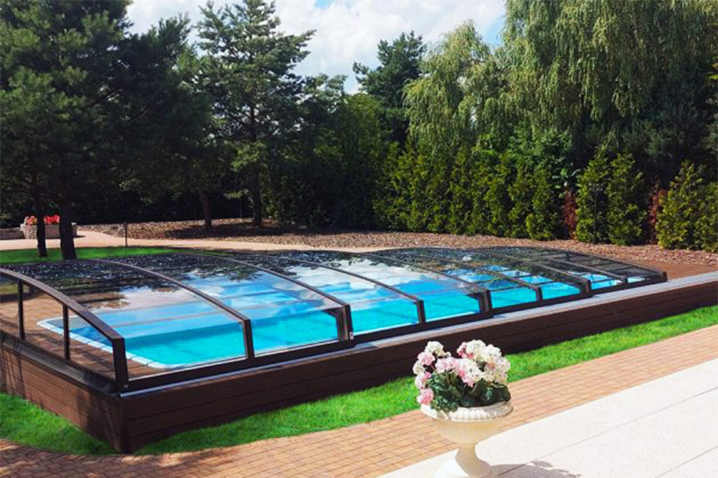 Schwimmbadüberdachung Aluna® Comfort R1