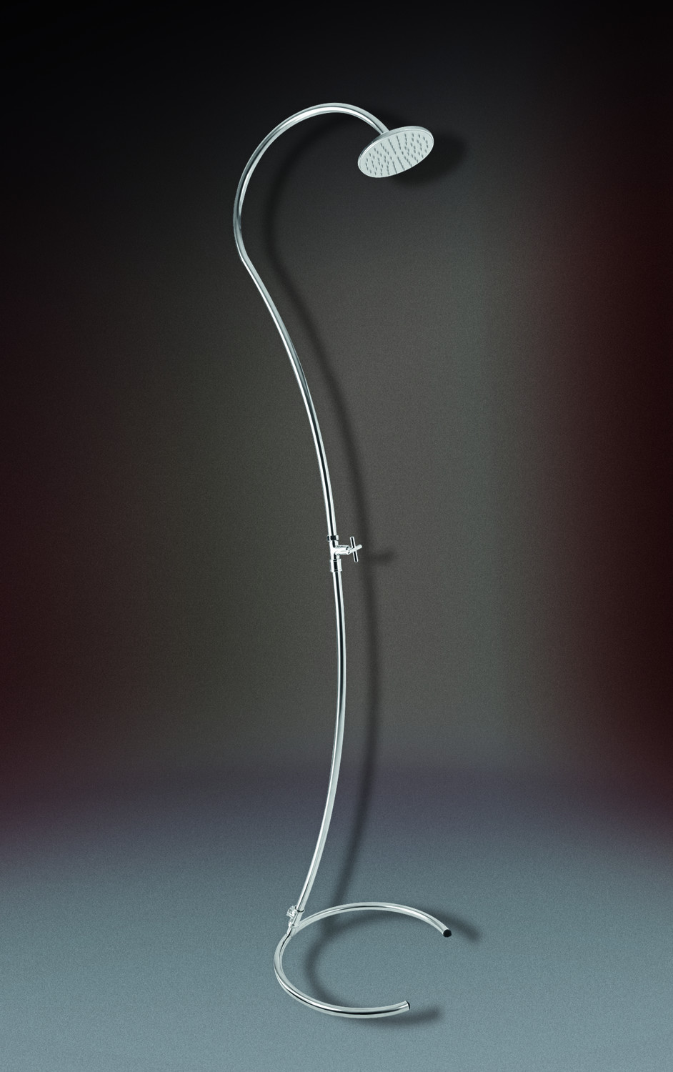 Schwimmbad Dusche Cobra aus Edelstahl