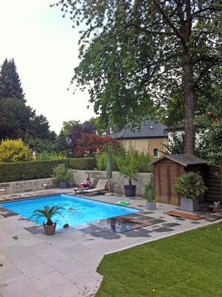 Schwimmbad 4 x 8 x 1,5 m Unterflurrollladen