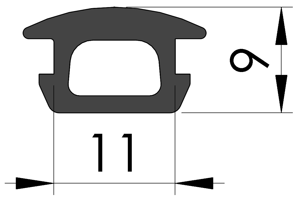 Albixon Moduldichtung 11x9 Poolüberdachung Ersatzteil