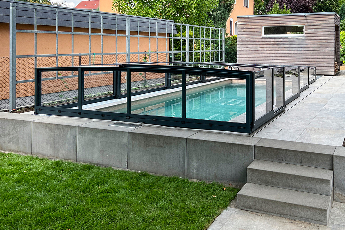 Poolüberdachung Aluna® Exclusive Line R1