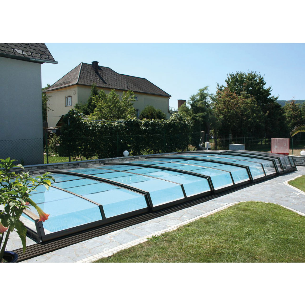 Poolüberdachung Linie