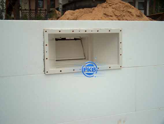 Eingesetzter Skimmer